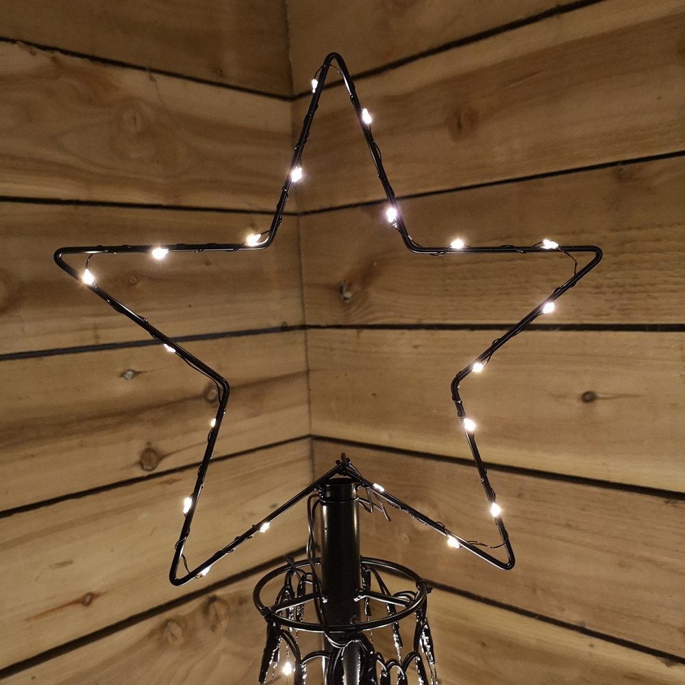 Samuel Alexander Warm White LED Snowtime Christmas Maypole Tree 6ft Image 3