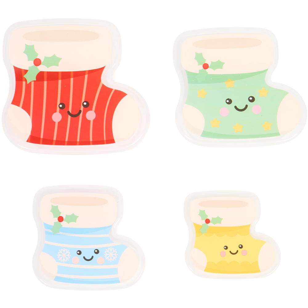 Pack of 4 Cute Christmas Nestable Lunchboxes Image 5