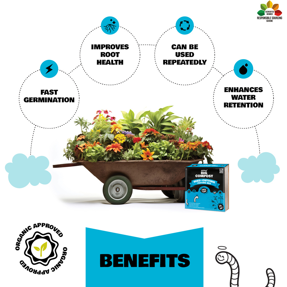 Coco & Coir Little Big Compost Seed and Cutting Compost 15L Image 4