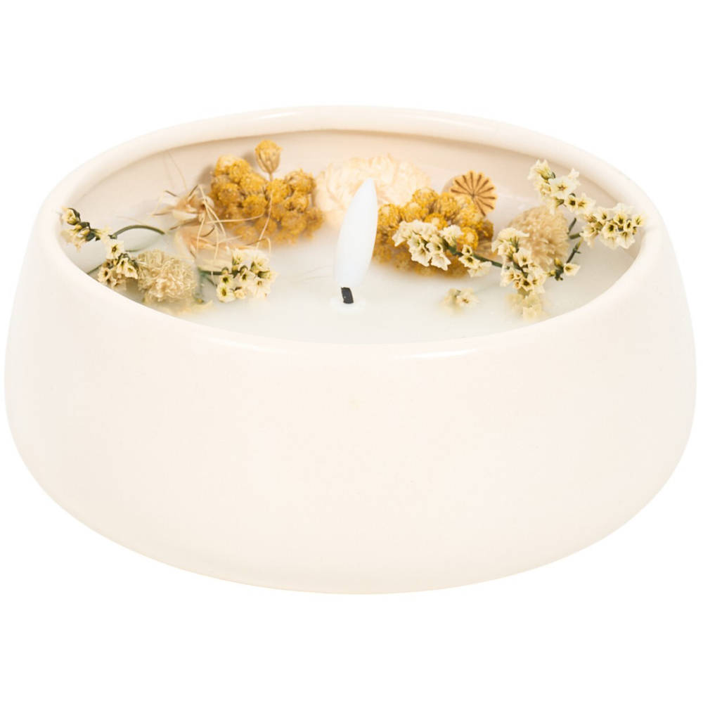 Floral Ceramic LED Candle Image 5