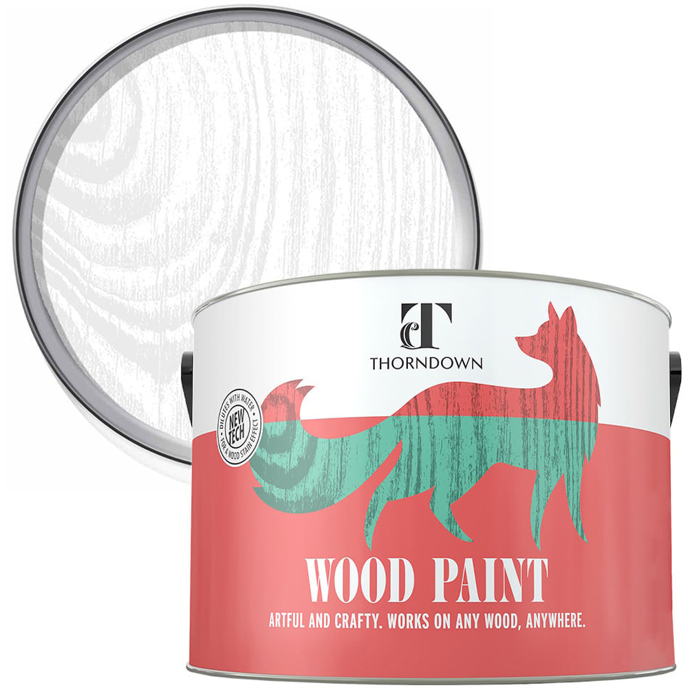 Thorndown Swan White Satin Wood Paint 2.5L Image 1