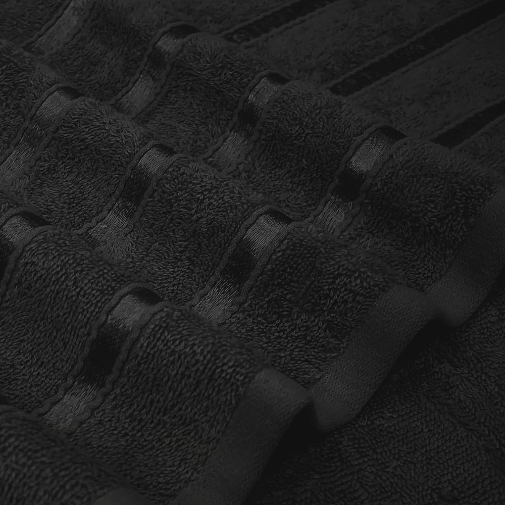 Smart Living Boston 8 Piece Black Towel Bale Set Image 4