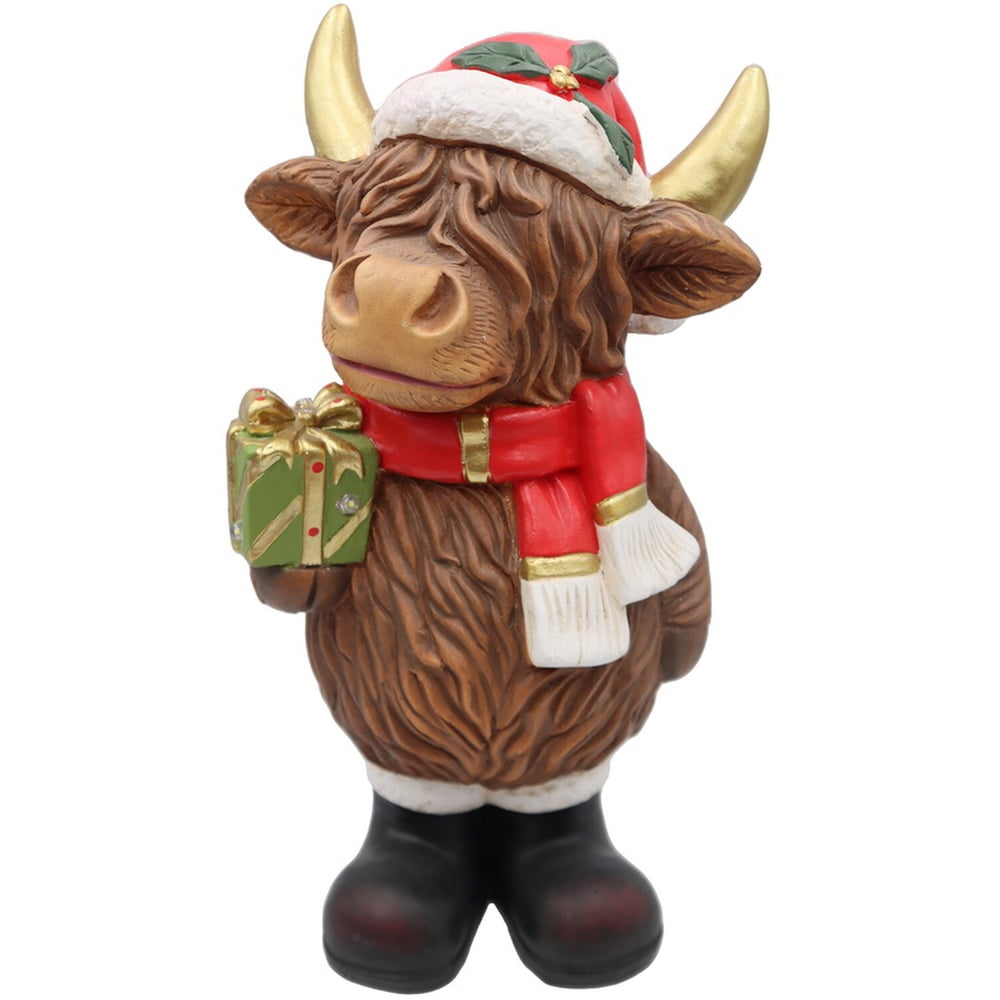 LED Christmas Highland Cow Image 1