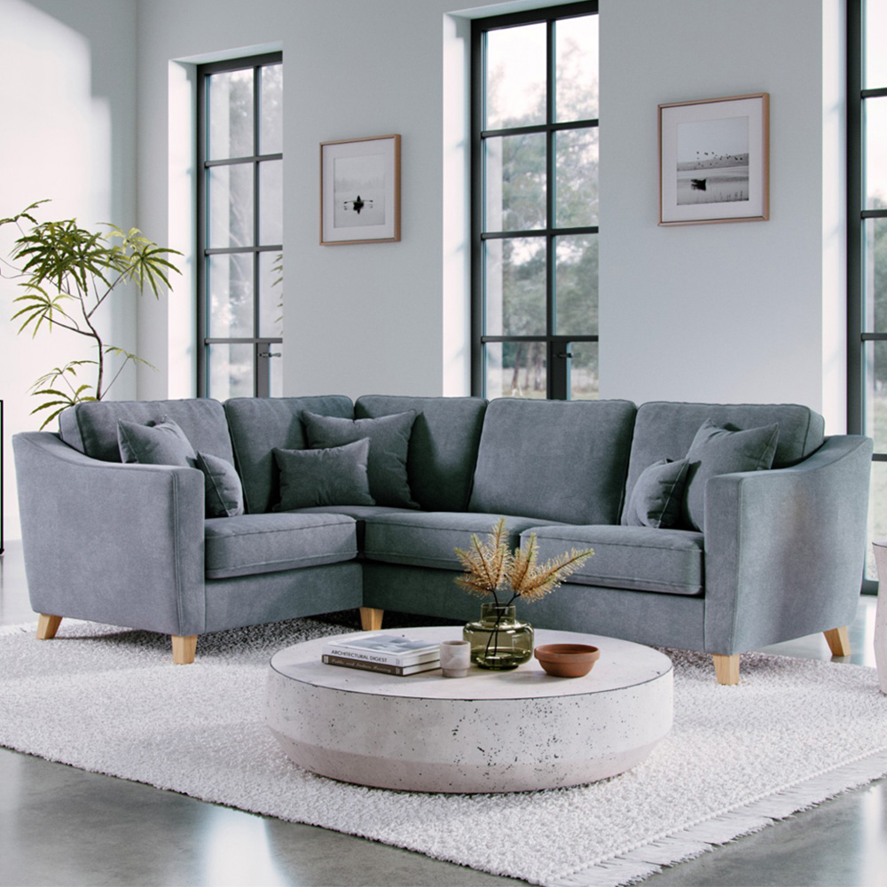 Marlon 3 Seater City Denim Left Hand Corner Sofa Image 1