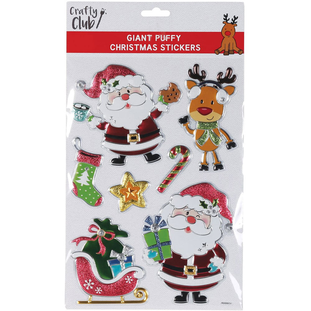 Single Crafty Club Giant Christmas Pop Up Stickers in Assorted styles Image 2