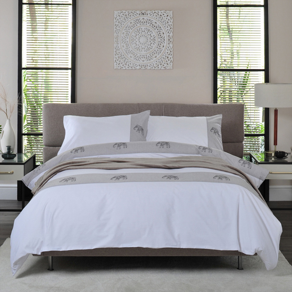 The Lyndon Company Elephants Double Duvet Set Image 1