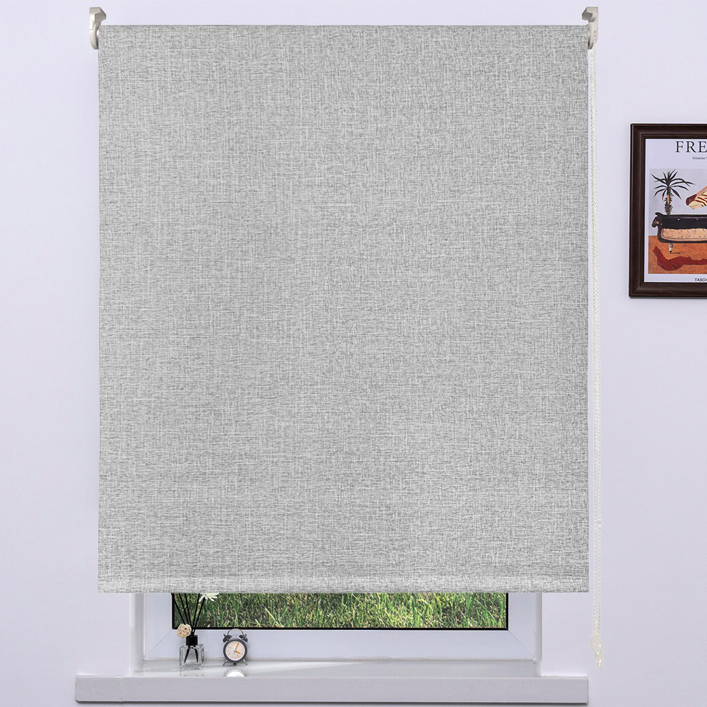 Textured Blackout Roller Blind Cloud 180cm Image 1