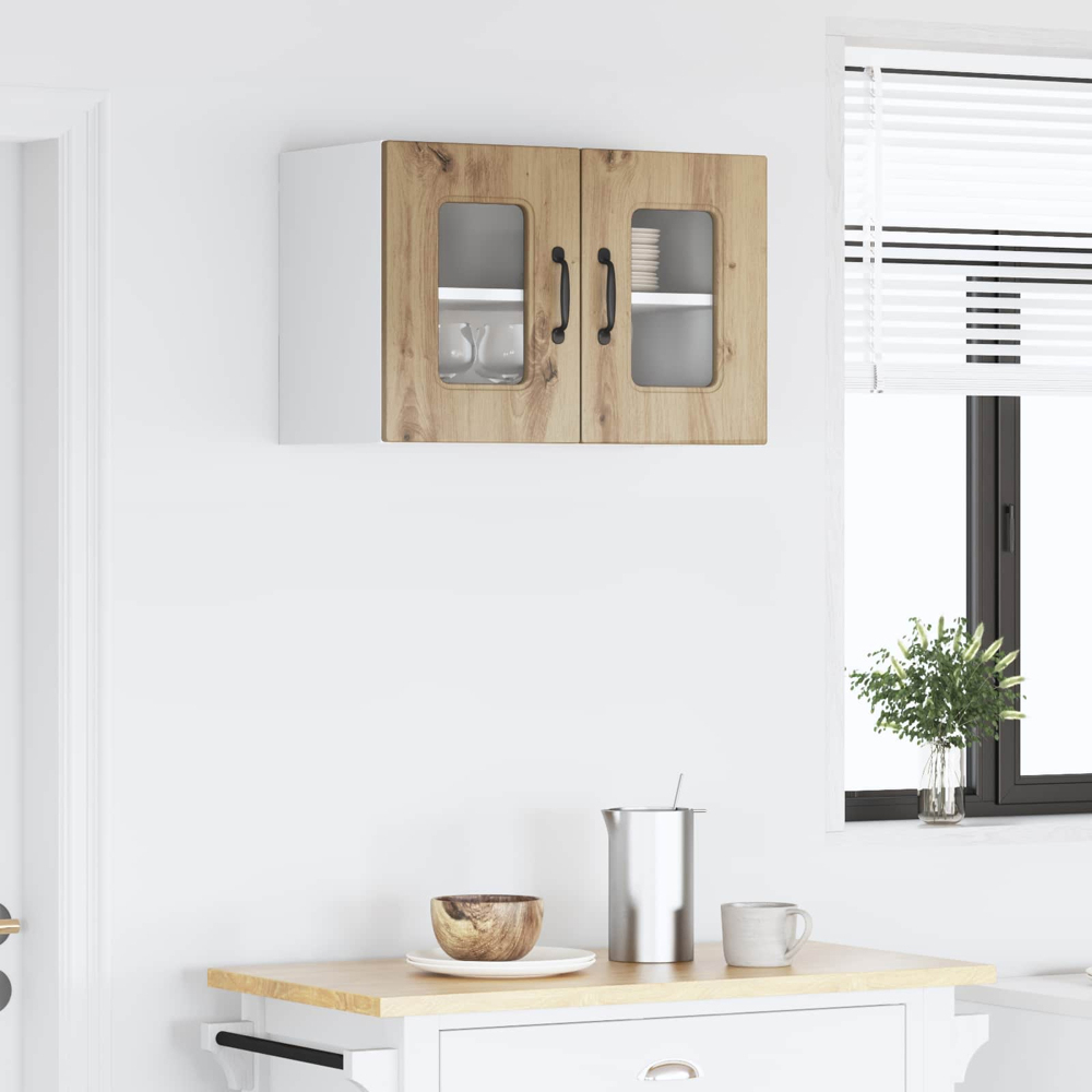 vidaXL Kalmar 2 Door Artisan Oak Wall Kitchen Cabinet Image 9