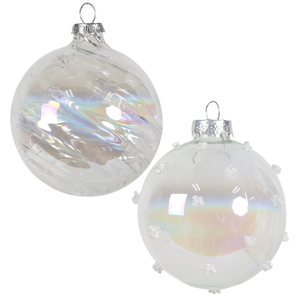 Iridescent Swirl and Beaded Bauble Image 1