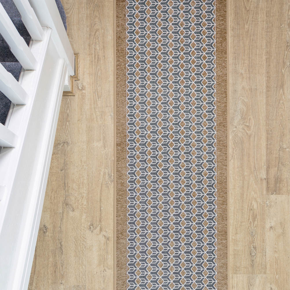 JVL Allure Beige Rubber Backed Door Runner 50 x 150cm Image 6