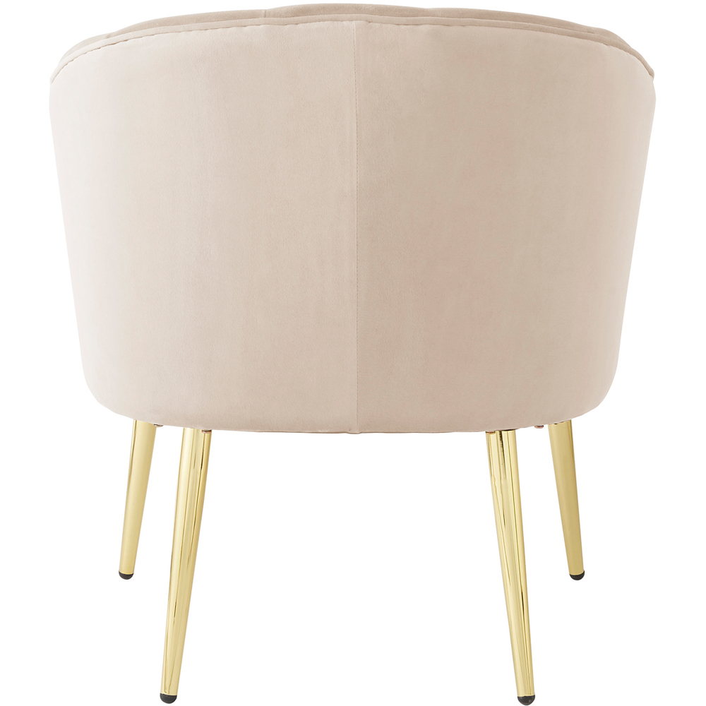 GFW Pettine Natural Velvet Scallop Accent Chair Image 5