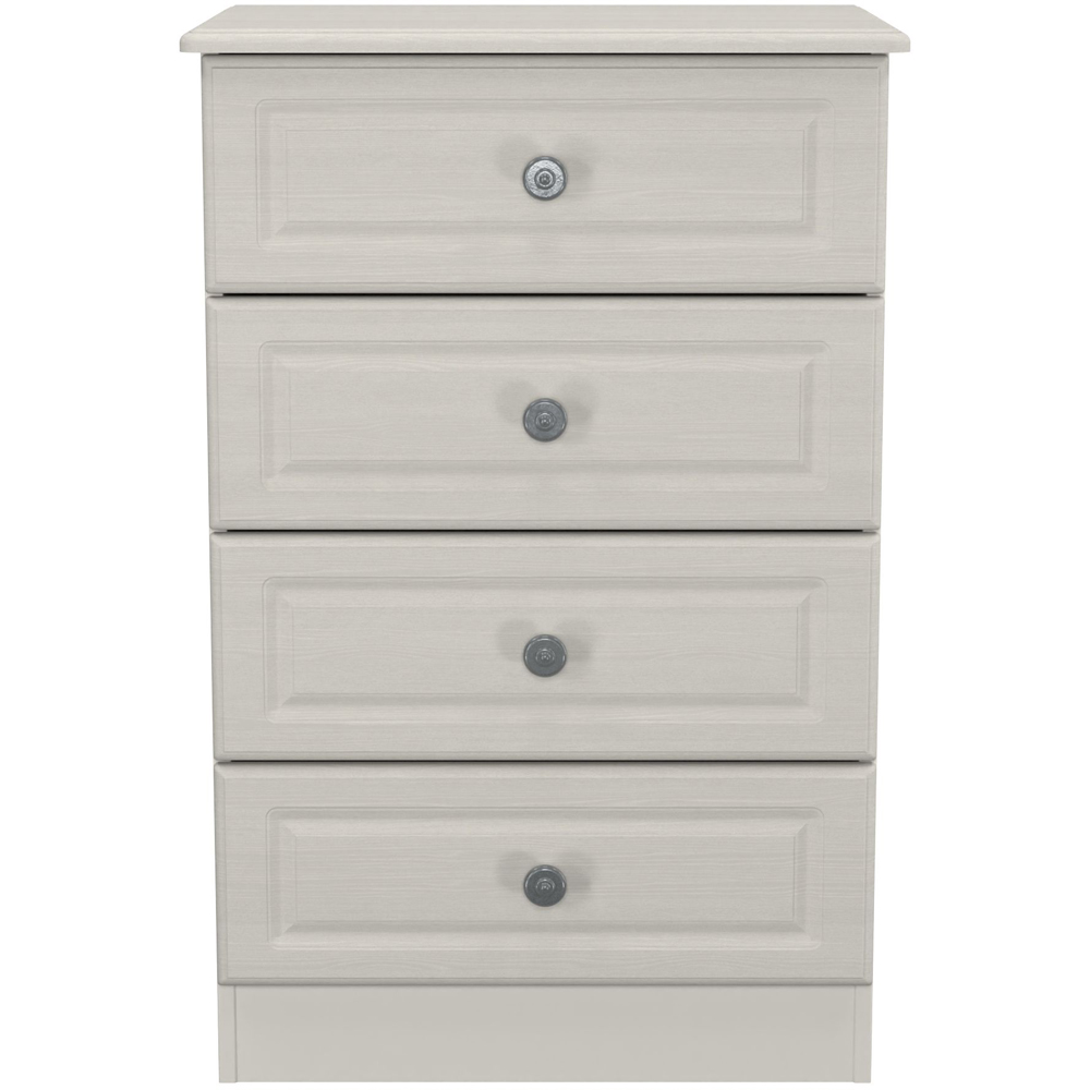 Crowndale Pembroke 4 Drawer Grey Ash Midi Chest of Drawers Ready Assembled Image 2