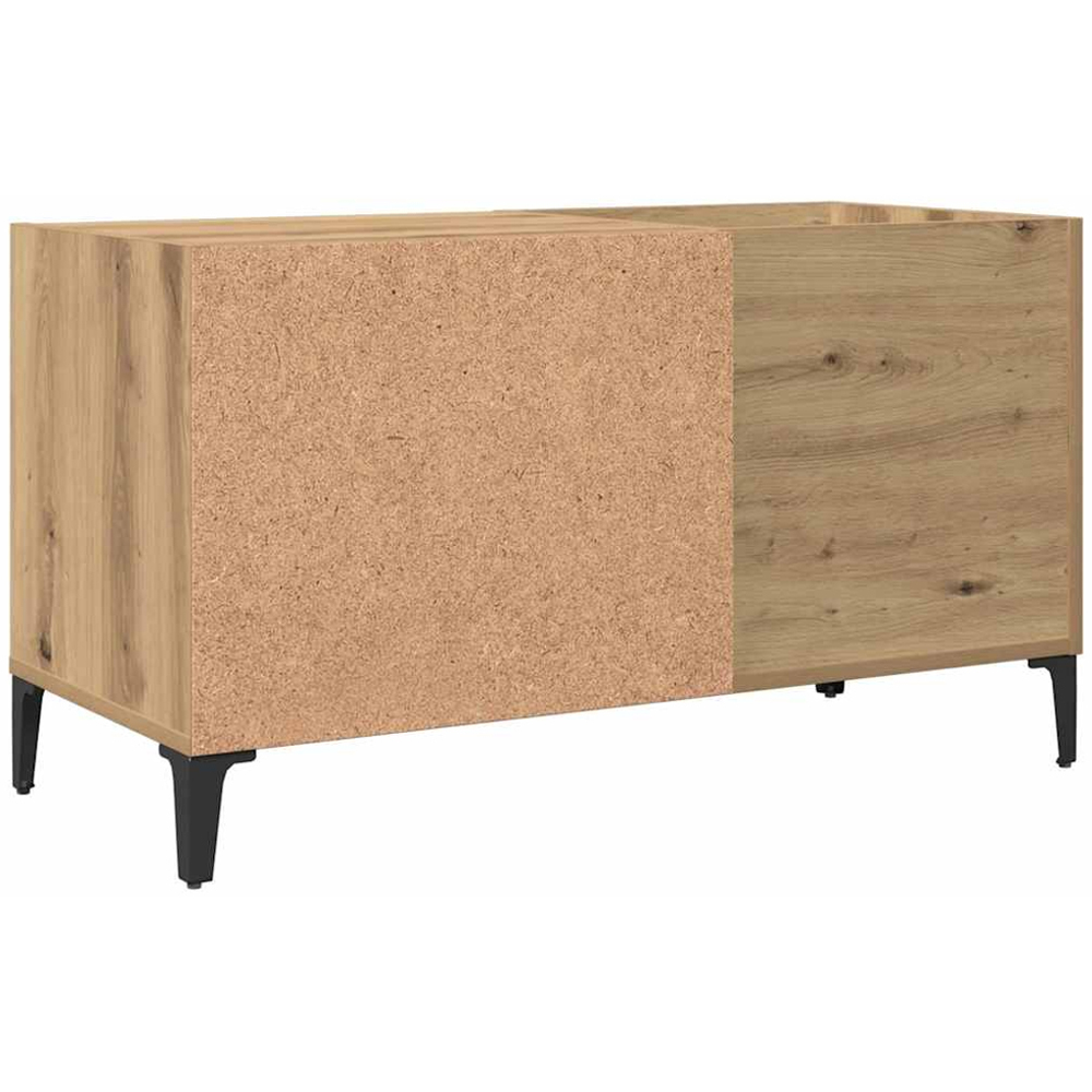 vidaXL 2 Shelf Artisan Oak Record Cabinet Image 5