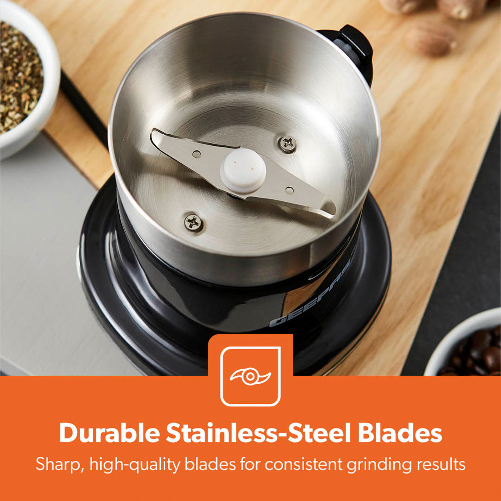 Geepas GCG41017UK Stainless Steel Blades Electric Grinder 200W Image 6