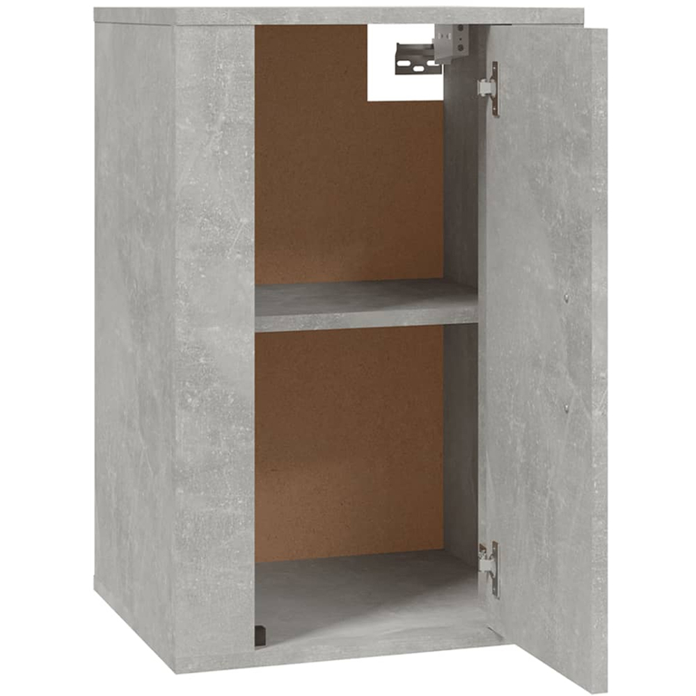 vidaXL Single Door Concrete Grey Wall Mounted TV Cabinet Set of 2 Image 6