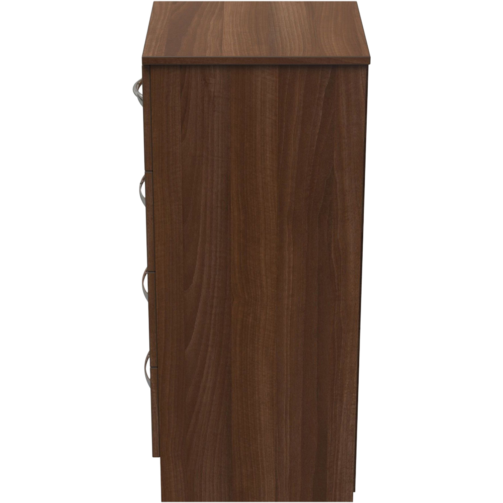 Crowndale Avon 4 Drawer Noche Walnut Bedside Cabinet Image 4