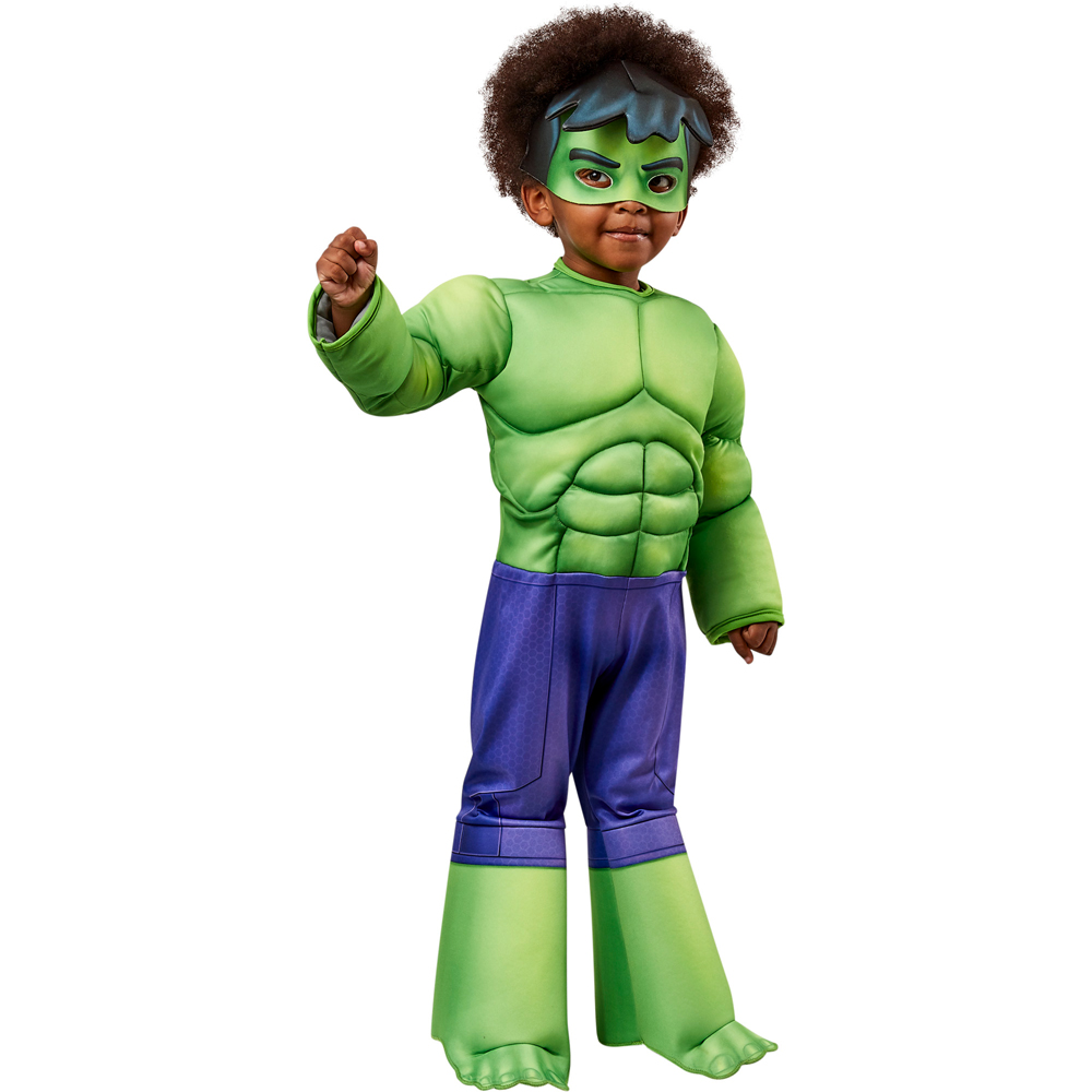 Marvel Deluxe Hulk Costume Age 3 to 4 Years Image 4