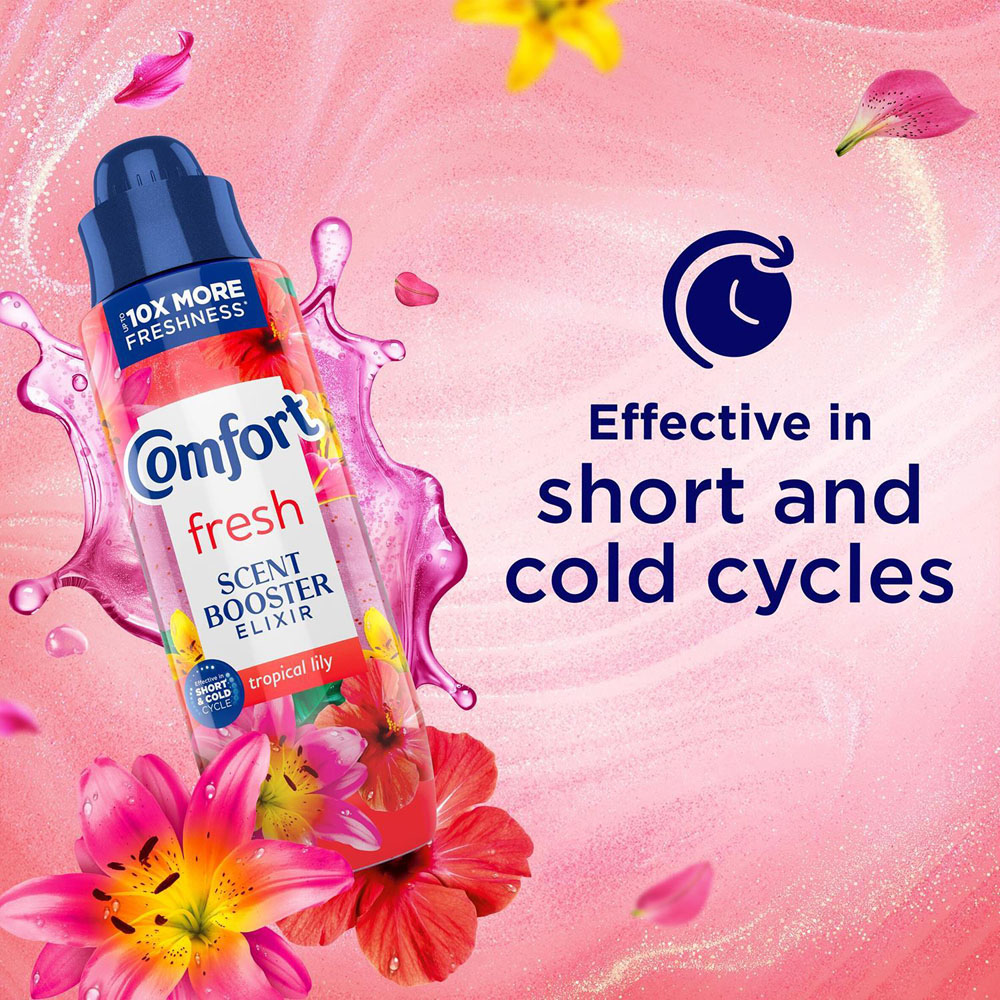 Comfort Fresh Tropical Lily Liquid Scent Booster Elixir 460ml 8 Pack Image 6
