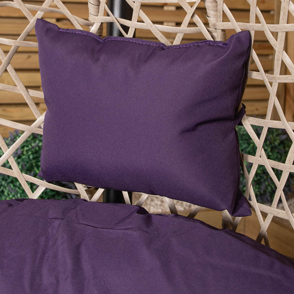 Samuel Alexander Indigo Hanging Egg Chair with Waterproof Cover Image 7