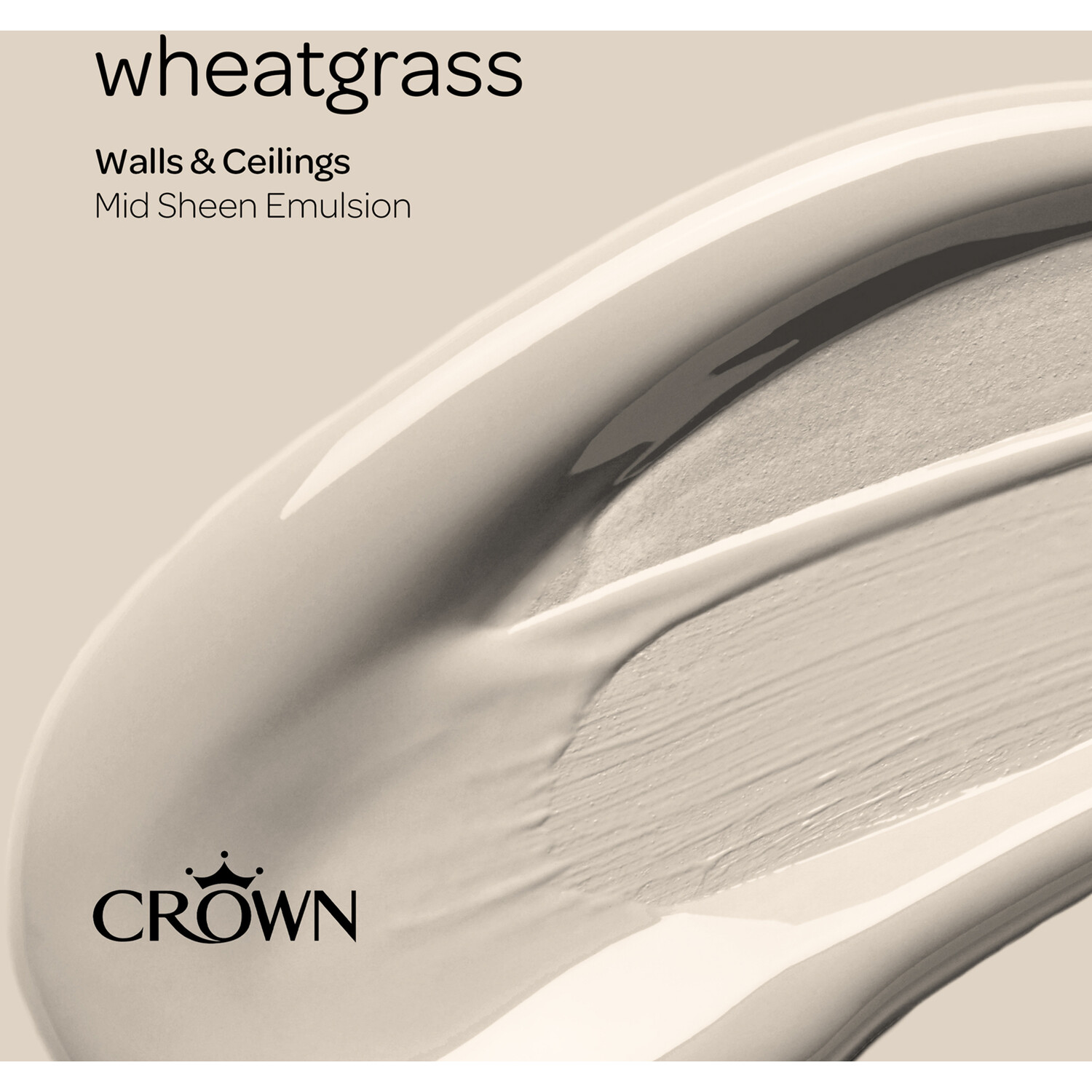 Crown Walls & Ceilings Wheatgrass Mid Sheen Emulsion Paint 2.5L Image 4