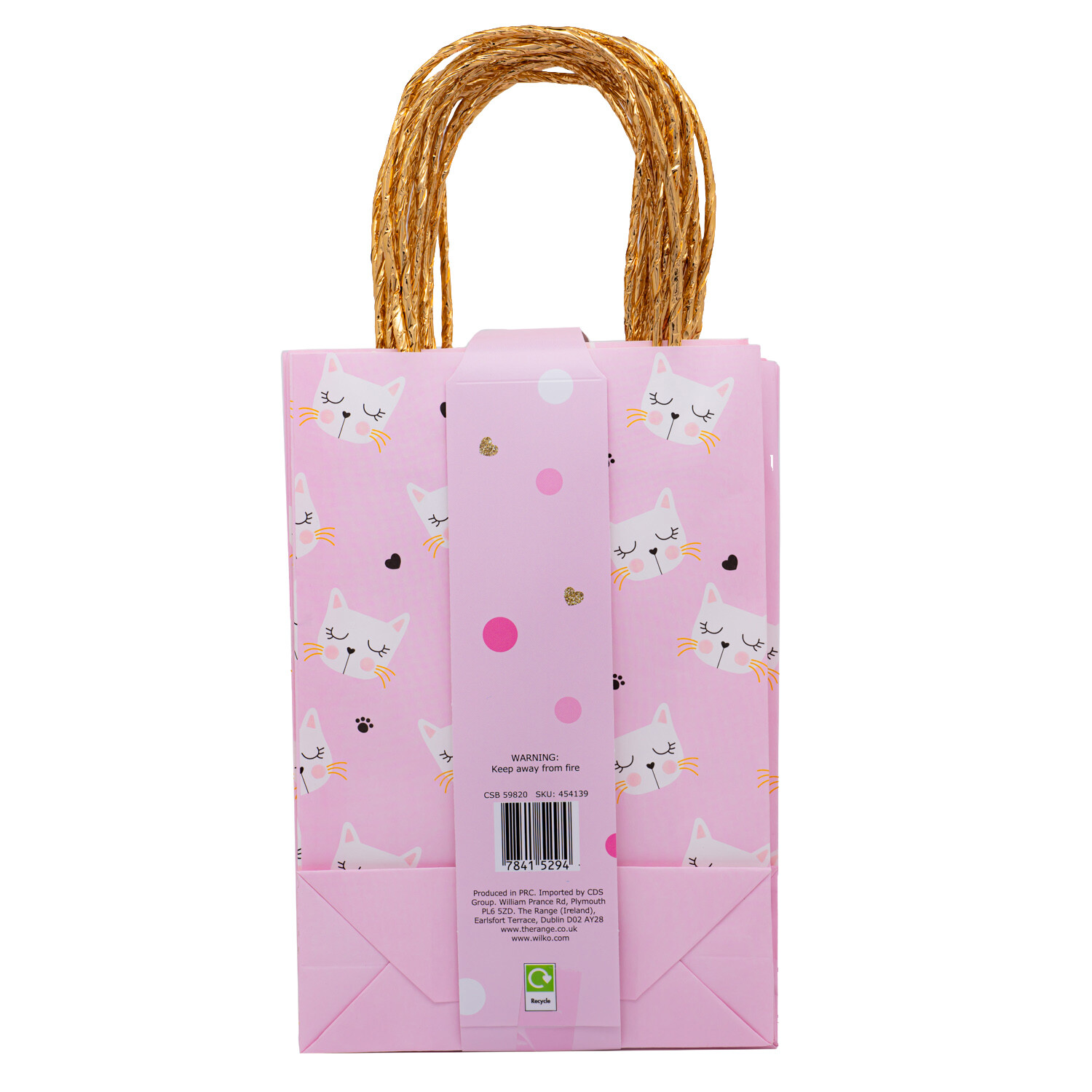 Pack of 8 Kitten Party Bags Pink Image 2