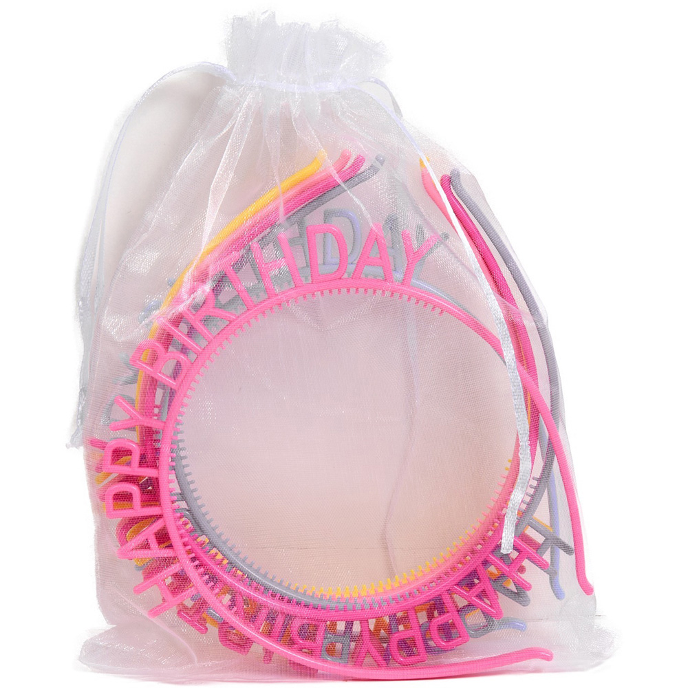 Pack of 6 Happy Birthday Headbands Image 3