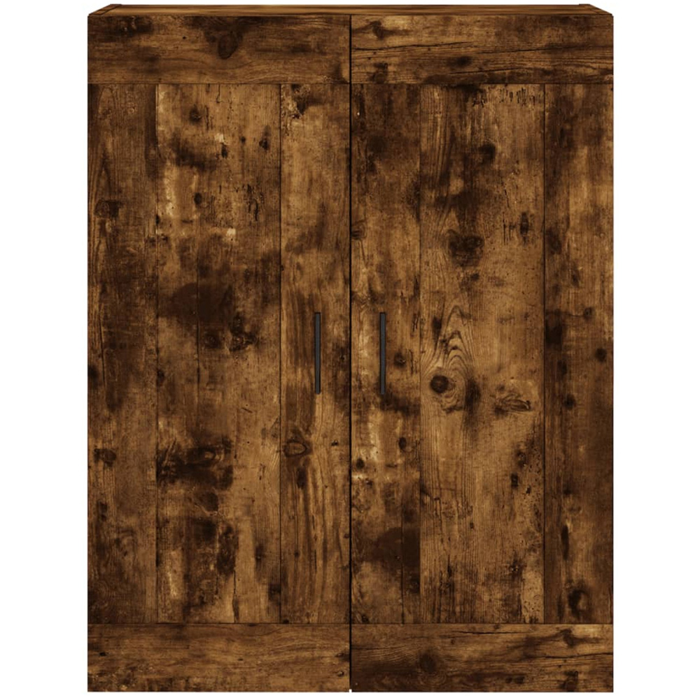 vidaXL 2 Door Brown Smoked Oak Wall Mounted Cabinet Image 4