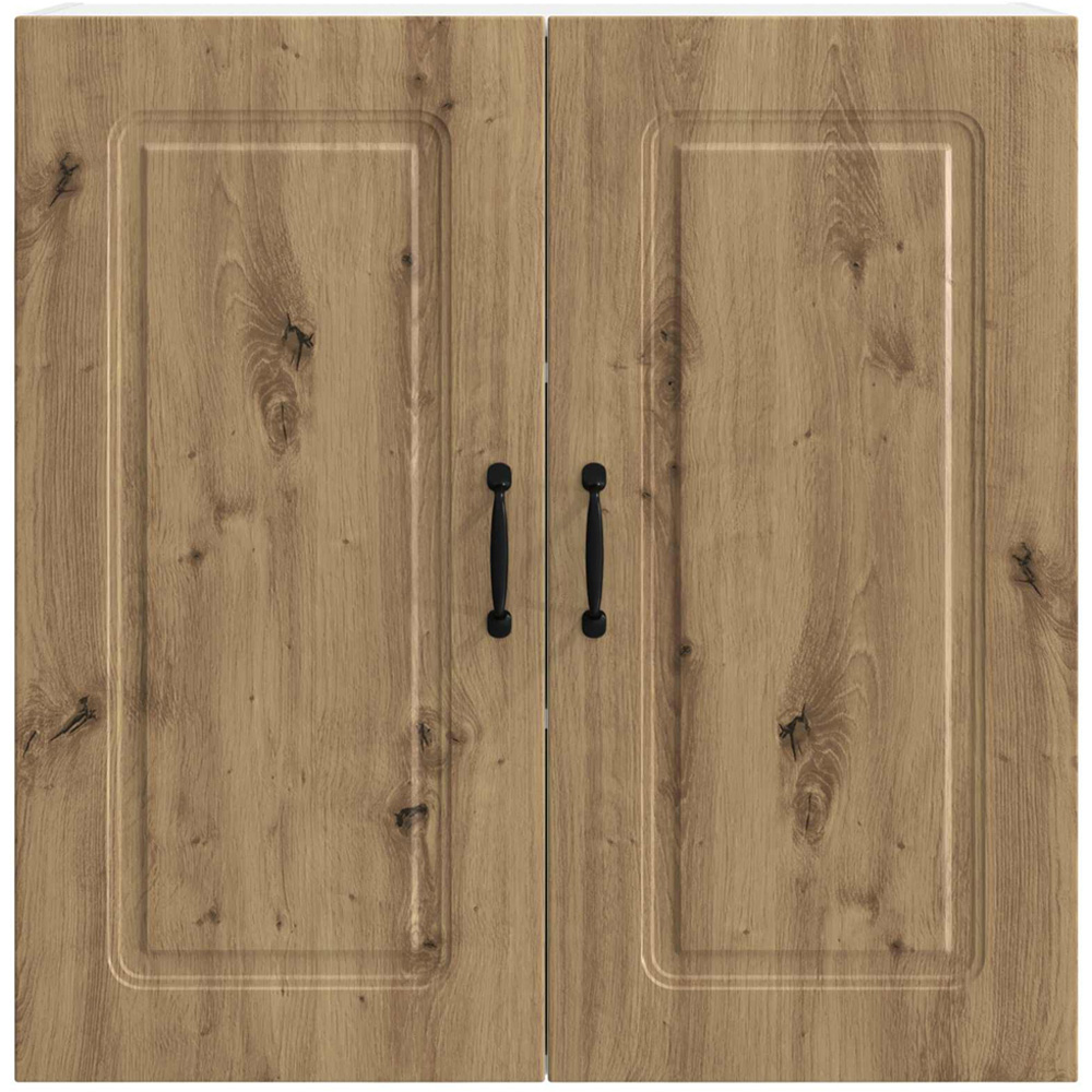 vidaXL 2 Door Artisan Oak Kitchen Wall Cabinet Image 4
