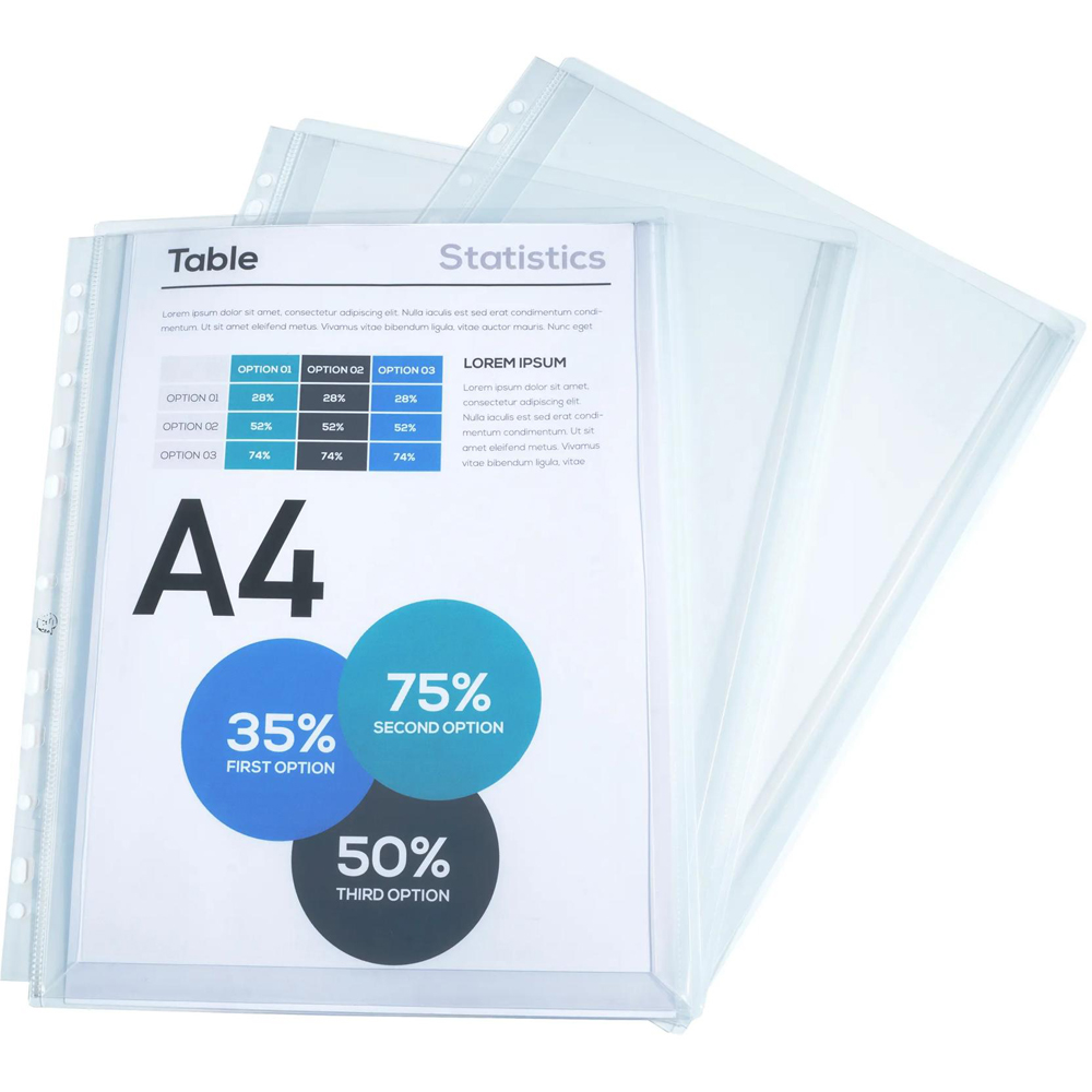 Exacompta Crystal Expanding Top Open Pocket 10 x 5 Pack Image 3