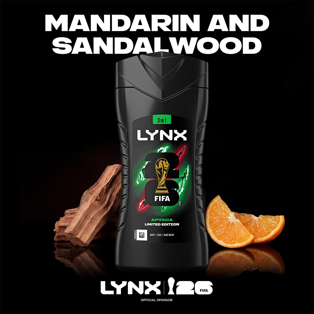 Lynx Africa Mandarin and Sandalwood 12H Refreshing Fragrance Shower Gel 225ml 3 Pack Image 5