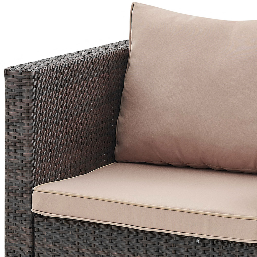 Home Detail Paloma 5 Seater Brown Rattan Sofa Set Image 8