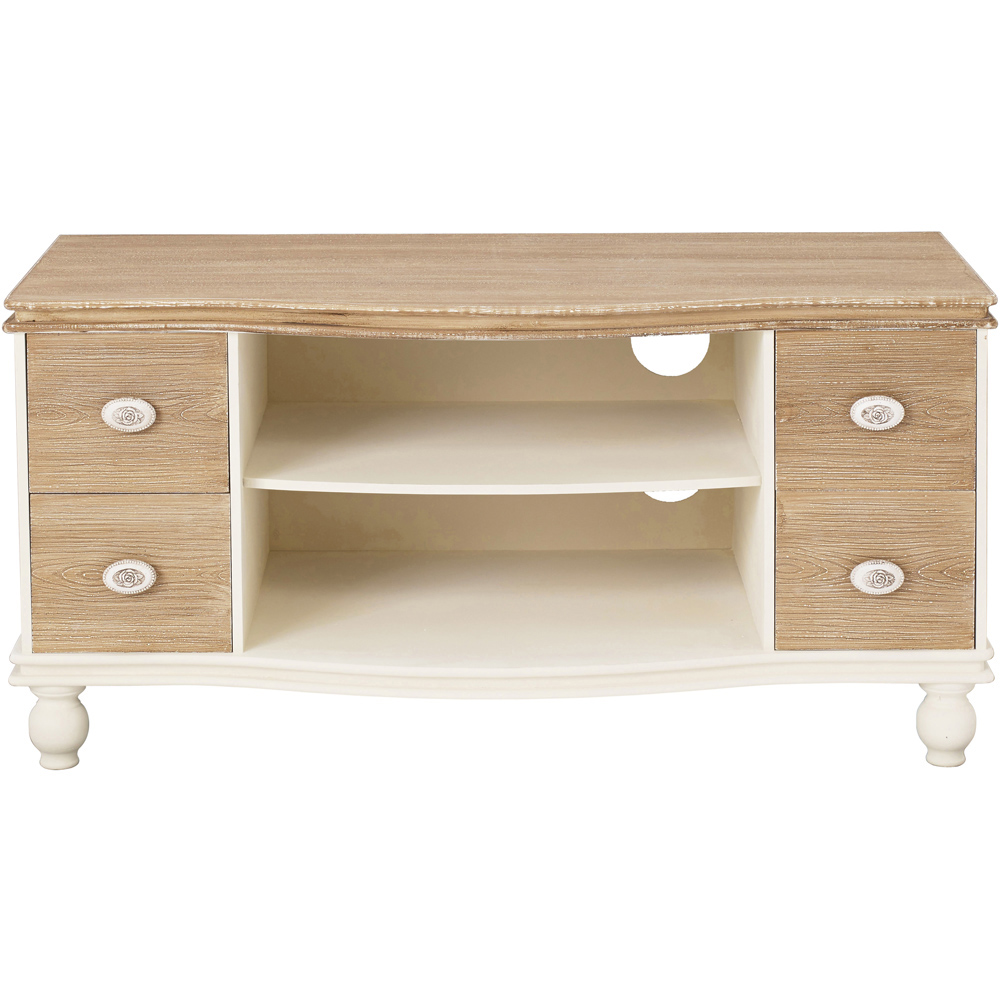 Juliette 4 Drawer Cream TV Unit Wilko