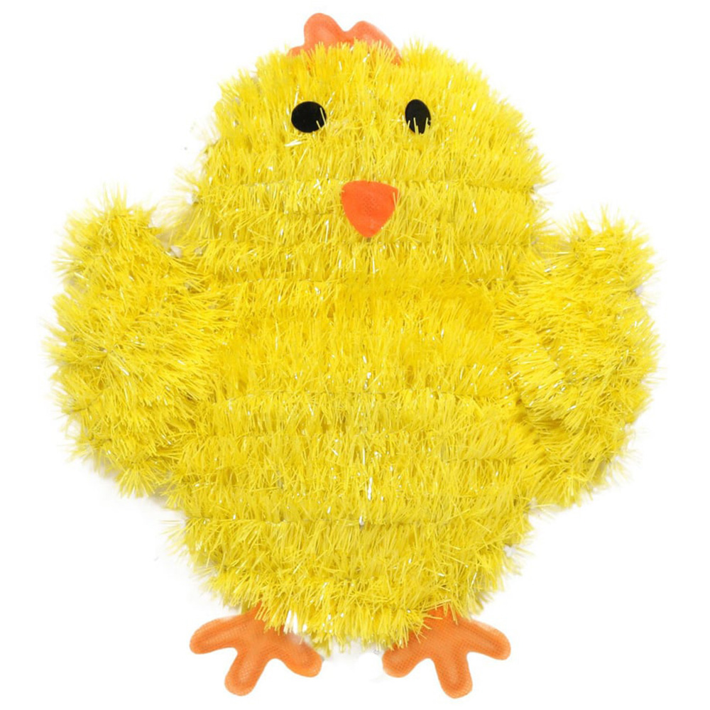 Yellow Tinsel Chick Decoration Image