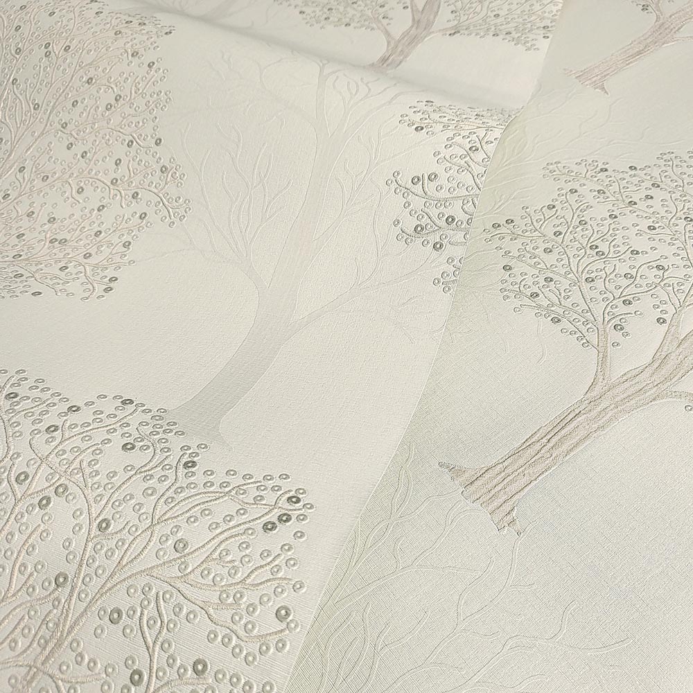 Holden Decor Opus Ornella Cream Vinyl Wallpaper Image 4