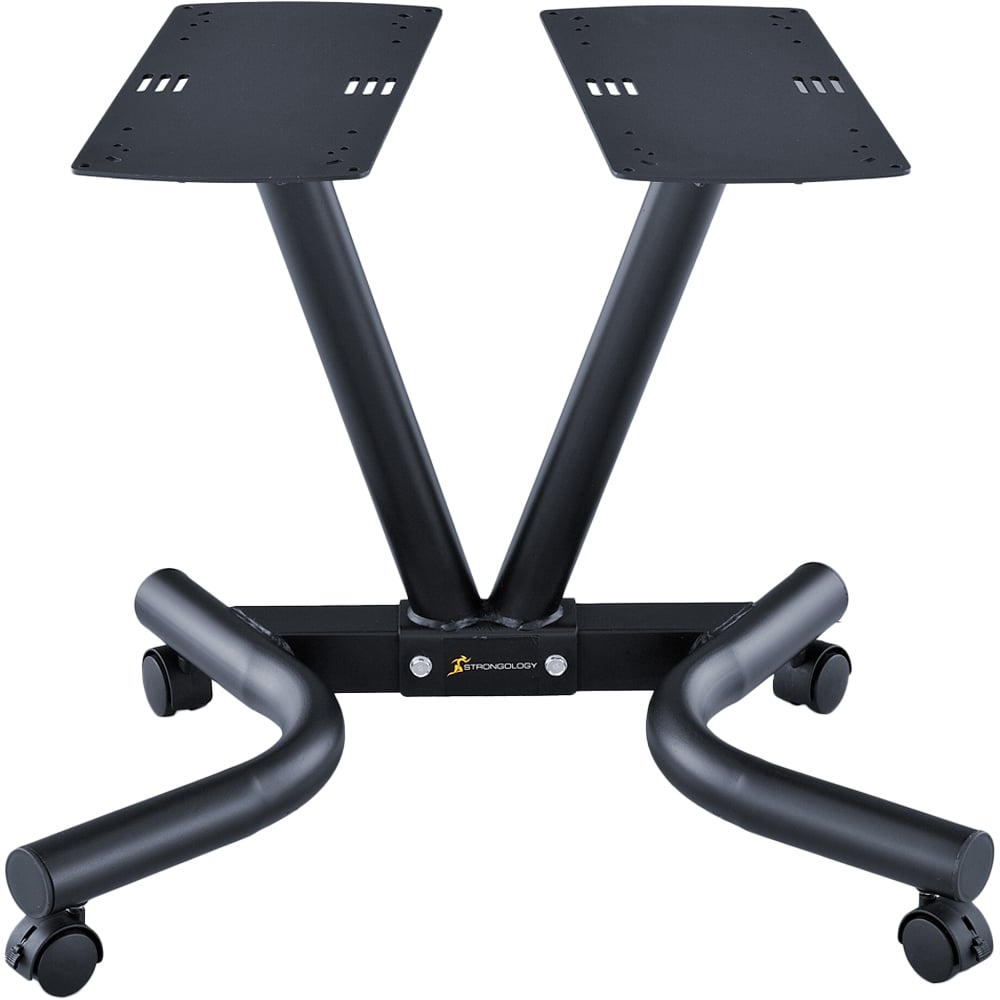 Strongology Universal Steel Adjustable Dumbbell Floor Stand Image 1