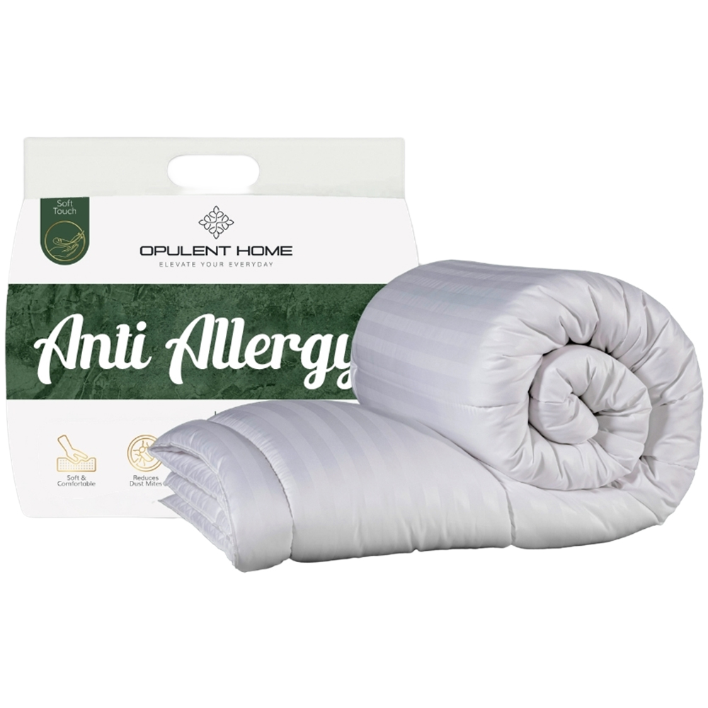 Opulent Home Super King Size White Anti-Allergy Extra Warm Winter Hollowfibre Duvet 16.5 Tog Image 1