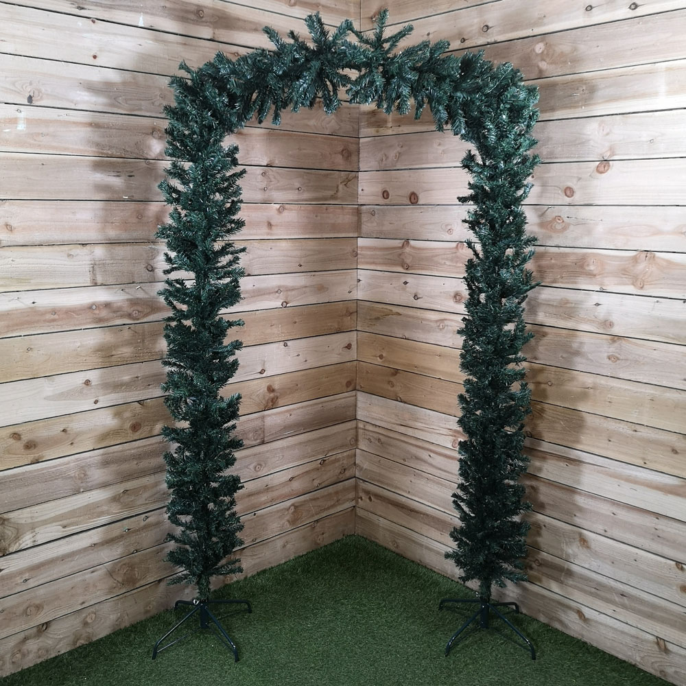 Samuel Alexander Green Single Door Tall Christmas Tree Arch 8ft Image 6