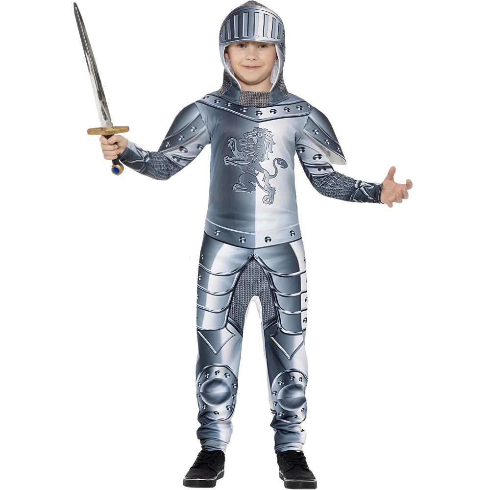 Rubies Kids Deluxe Armoured Knight Costume 10-12 Years Image 1