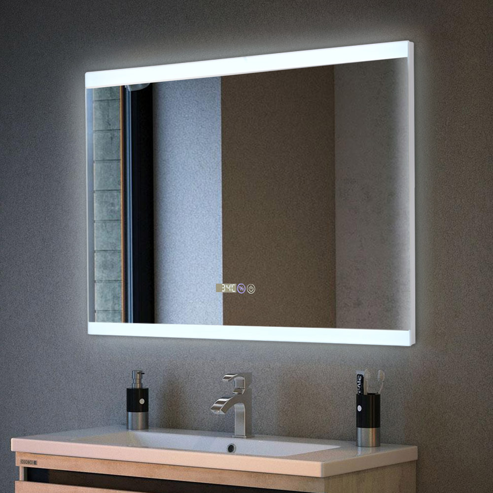 Living and Home White 2 Sided LED Vanity Mirror Image 7