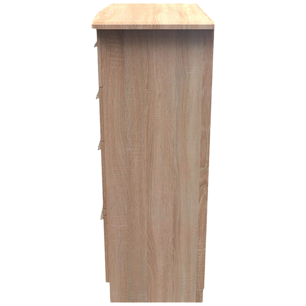 Crowndale Sherwood 4 Drawer Bardolino Oak Deep Chest of Drawers Image 3