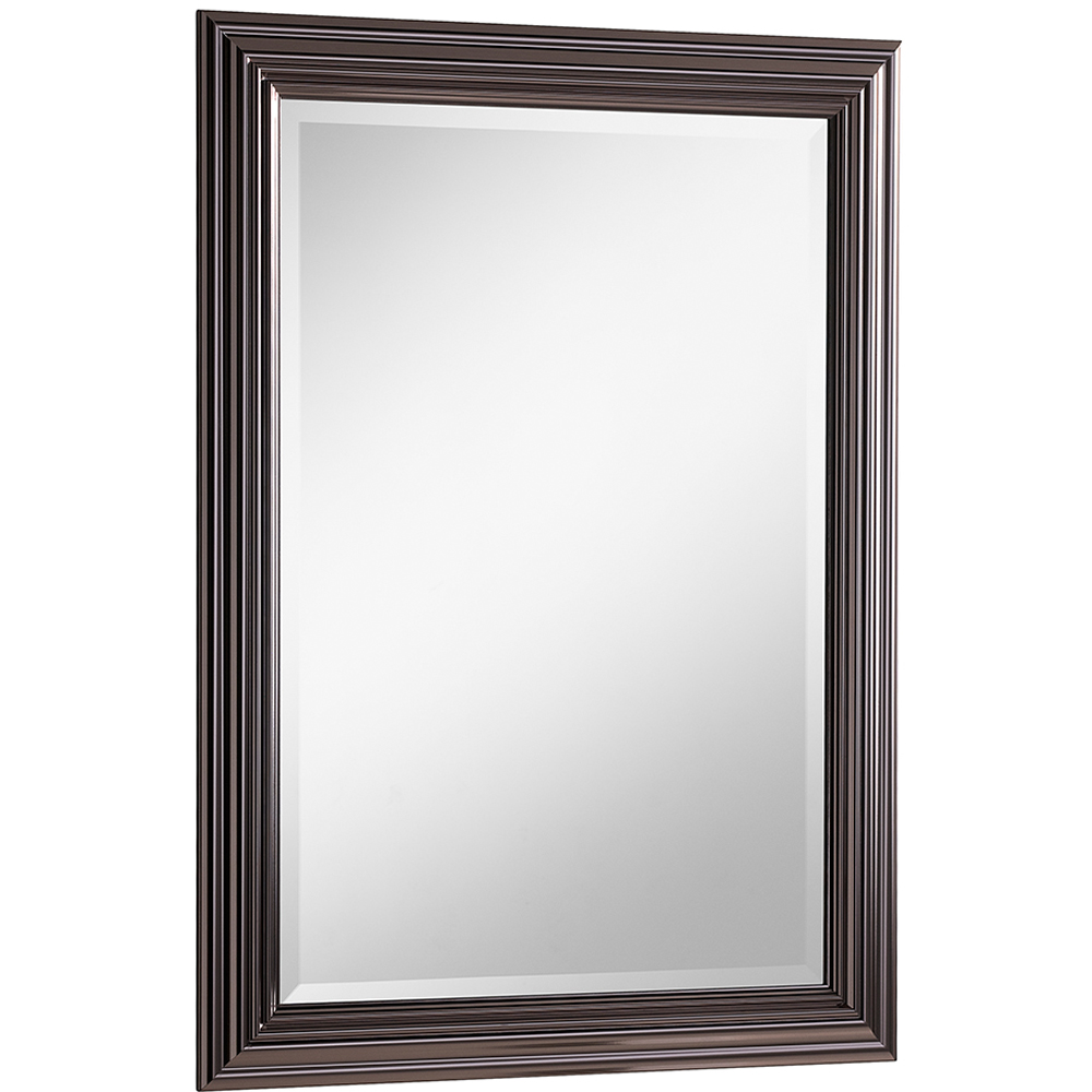 Yearn Dark Chrome Bevelled Mirror 100.5 x 72.5cm Image 1