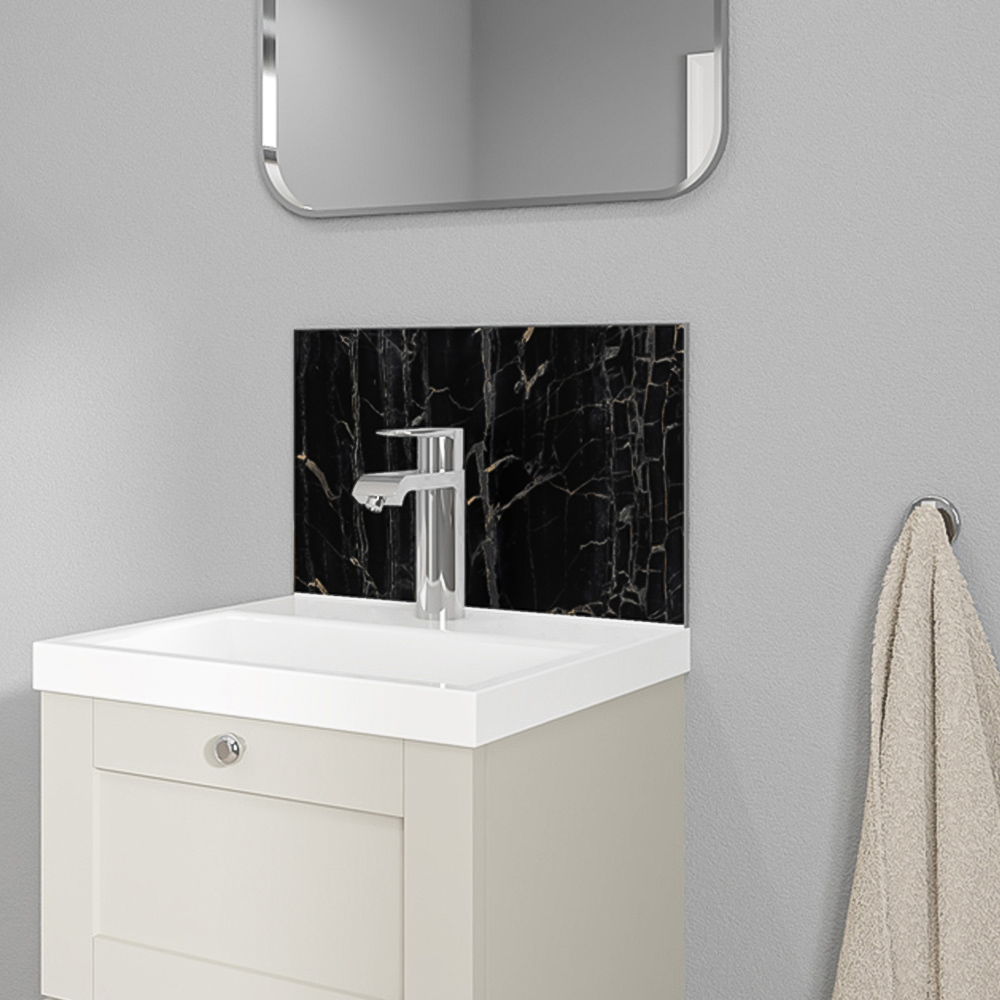 Wetwall Alloy Nero Portoro Splashback 400 x 250mm Image 1