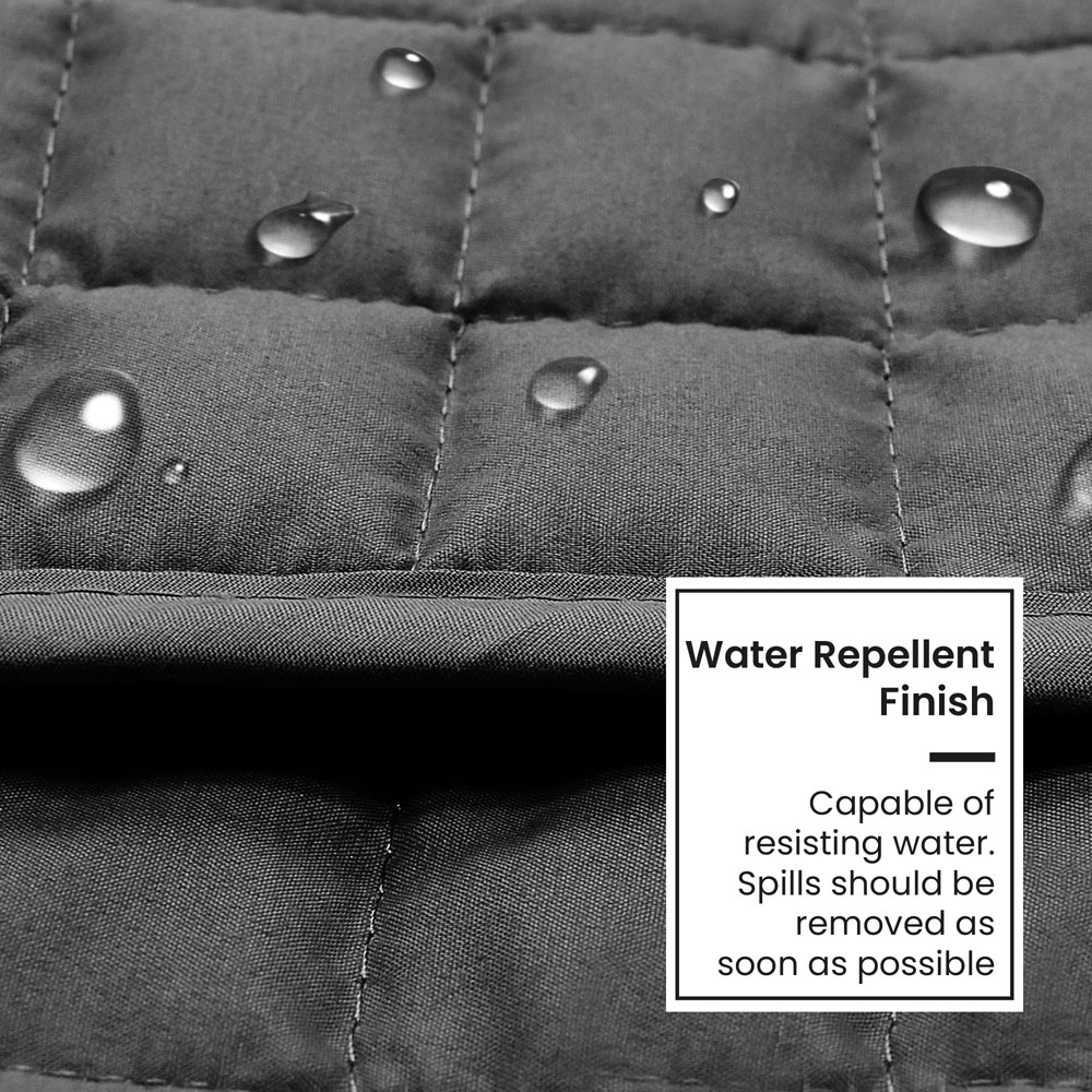 Homerepublic 2 Seater Charcoal Microfibre Water-Repellent Sofa Protector Image 5