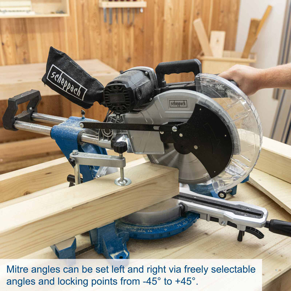 Scheppach HM140L 12 inch Sliding Mitre Saw 2000W Image 7