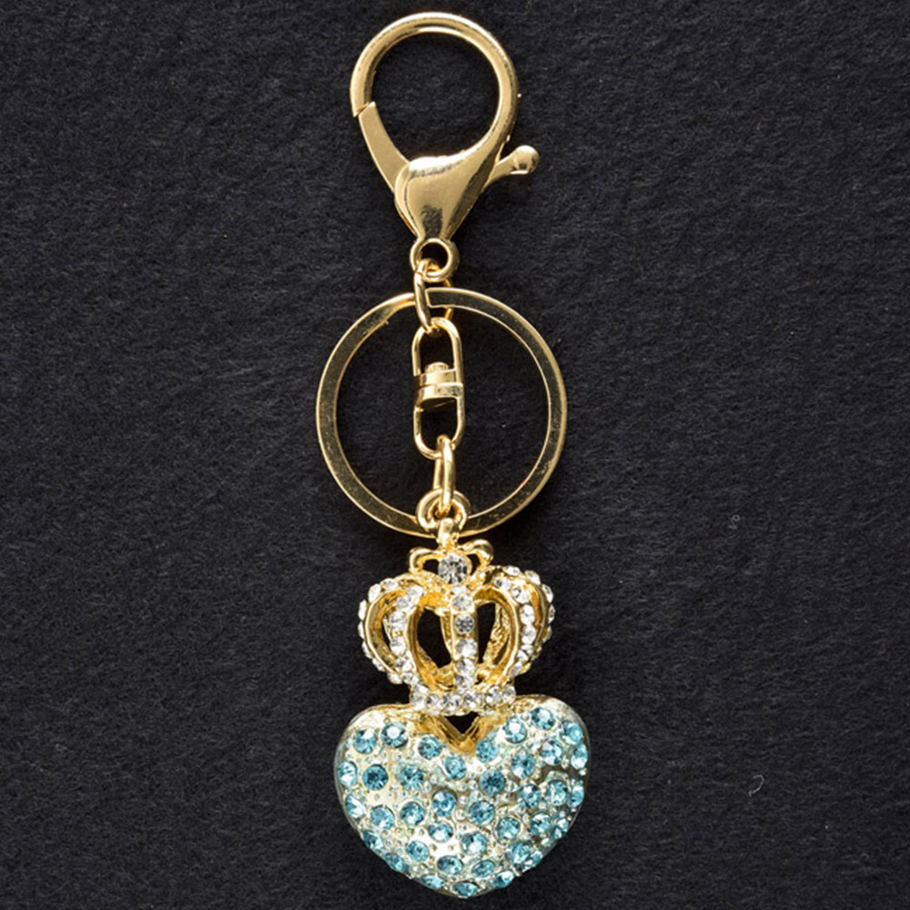 Heart Crown Key Charm Image 2