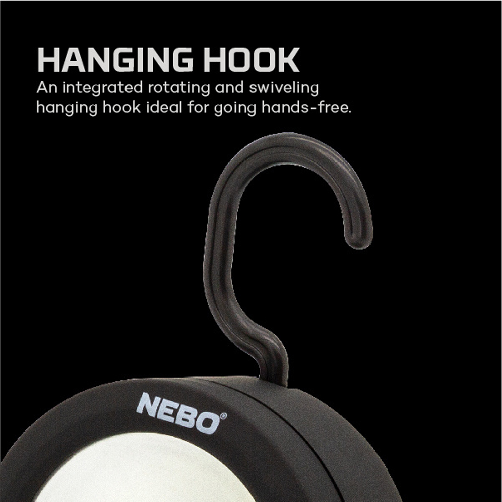 Nebo Angle Light 220 Lumens COB Tilting Work Light with Magnetic Base and Batteries Image 4