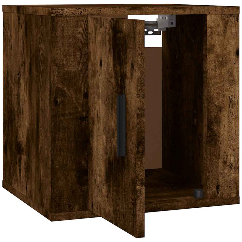 vidaXL Single Door Smoked Oak Wall Mounted TV Cabinet Image 7