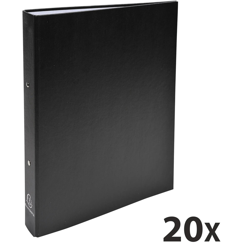 Exacompta A4 Black 40mm Spine 2 Ring Binder 20 Pack Image 4