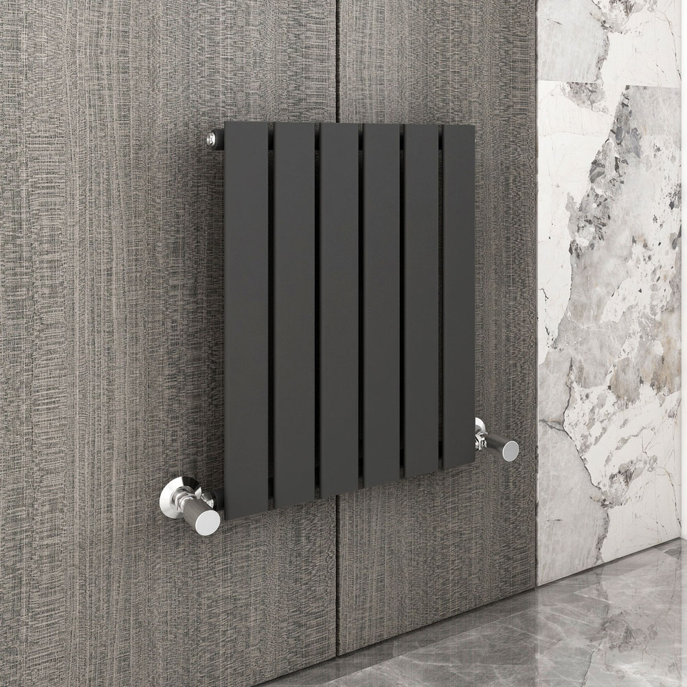 Anthracite 1306 BTU Single Flat Panel Vertical Column Radiator 600 x 408mm Image 2