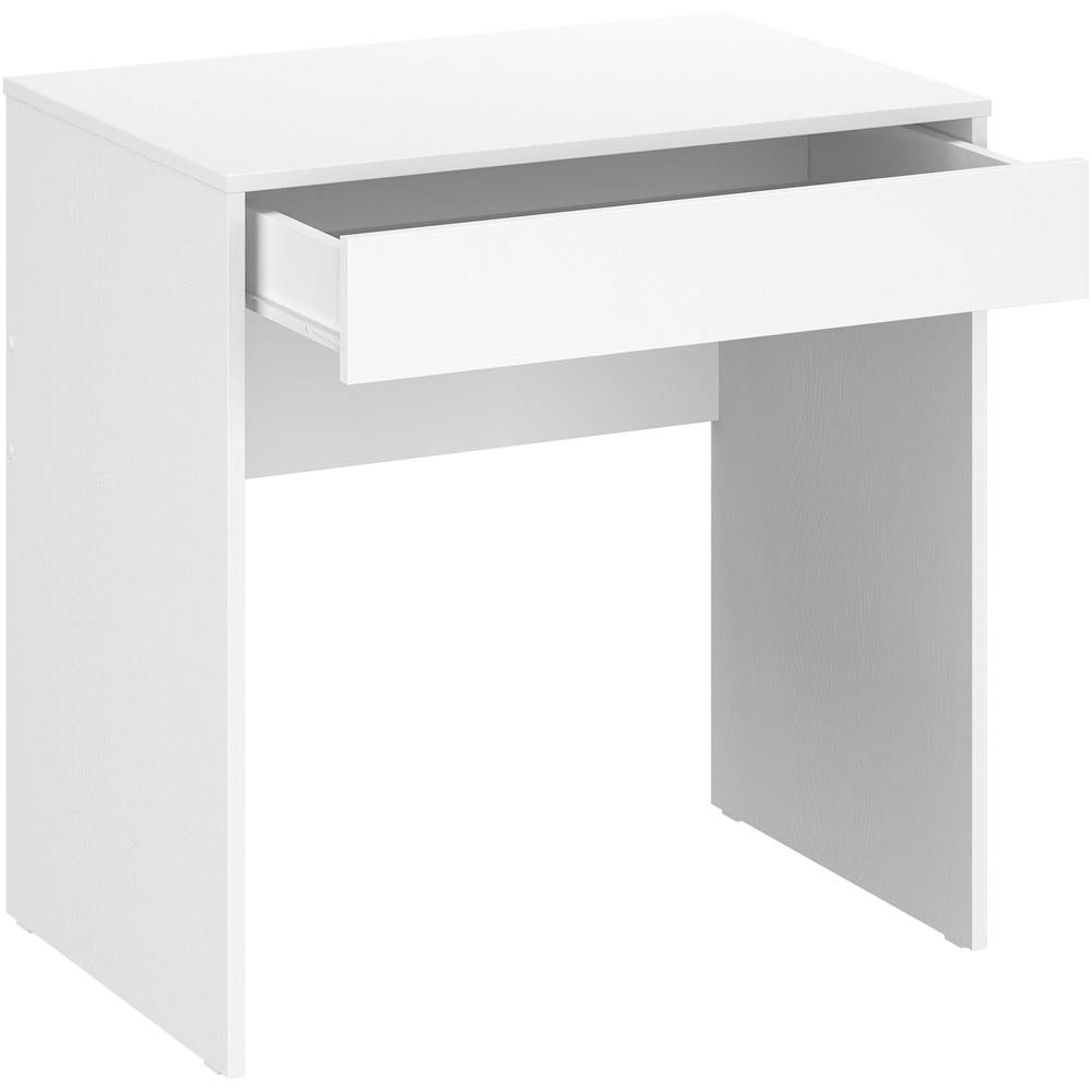 Shefa Line Focus 750 Single Drawer Computer Desk White Image 3